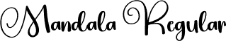 Mandala Regular font | Mandala.otf