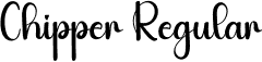 Chipper Regular font | Chipper.otf