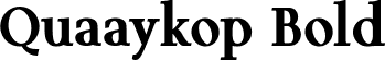 Quaaykop Bold font | QuaaykopBold-rgo9x.ttf