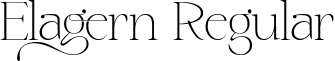 Elagern Regular font | elagern-nrpoo.ttf