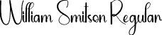 William Smitson Regular font | William-Smitson.otf