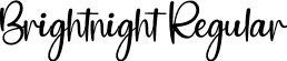 Brightnight Regular font | Brightnight.otf