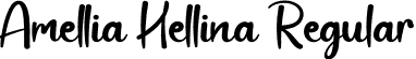 Amellia Hellina Regular font | Amellia-Hellina.otf