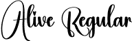 Alive Regular font | Alive.otf