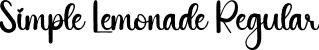 Simple Lemonade Regular font | Simple-Lemonade.otf