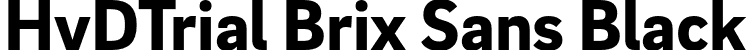 HvDTrial Brix Sans Black font | HvDTrial_BrixSans-Black.otf