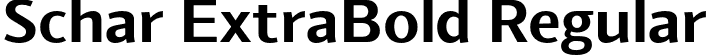 Schar ExtraBold Regular font | Schar-ExtraBold.otf