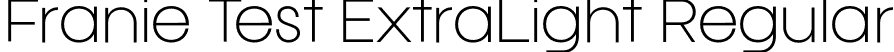 Franie Test ExtraLight Regular font | FranieVariableTest-ExtraLight.otf