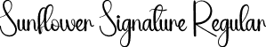 Sunflower Signature Regular font | Sunflower-Signature.otf