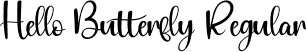 Hello Butterfly Regular font | Hello-Butterfly.otf