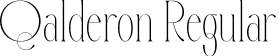 Qalderon Regular font | Qalderon.otf