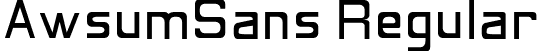 AwsumSans Regular font | AwsumSans.otf