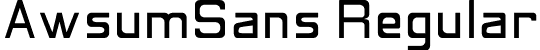 AwsumSans Regular font | AwsumSans.ttf