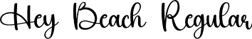 Hey Beach Regular font | Hey-Beach.otf