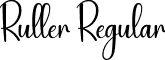 Ruller Regular font | Ruller.otf