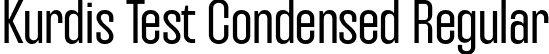Kurdis Test Condensed Regular font | KurdisVariableFamilyTest-Condensed.otf