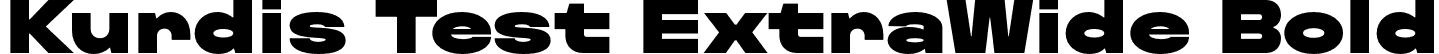 Kurdis Test ExtraWide Bold font | KurdisVariableFamilyTest-ExtraWideBlack.otf