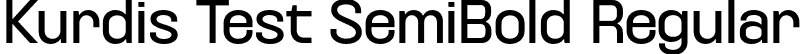 Kurdis Test SemiBold Regular font | KurdisVariableFamilyTest-SemiBold.otf