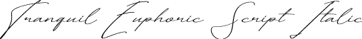 Tranquil Euphoric Script Italic font | Tranquil-Euphoric-Script-Italic.otf