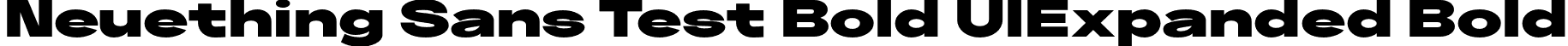 Neuething Sans Test Bold UlExpanded Bold font | NeuethingVariableTest-BlackUltraExpanded.otf
