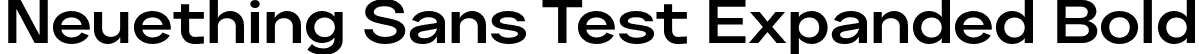 Neuething Sans Test Expanded Bold font | NeuethingVariableTest-SemiBoldExpanded.otf