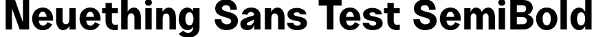 Neuething Sans Test SemiBold font | NeuethingVariableTest-ExtraBold.otf