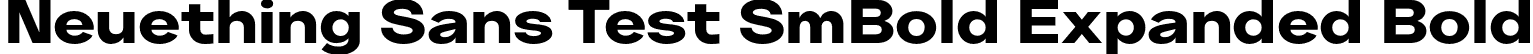 Neuething Sans Test SmBold Expanded Bold font | NeuethingVariableTest-ExtraBoldExpanded.otf