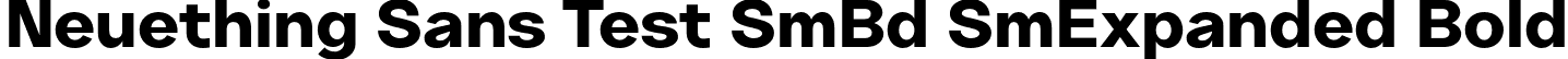 Neuething Sans Test SmBd SmExpanded Bold font | NeuethingVariableTest-EtraBoldSemiExpanded.otf