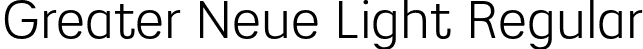 Greater Neue Light Regular font | greaterneue-light.otf