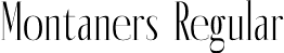 Montaners Regular font | Montaners.otf