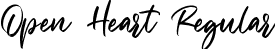 Open Heart Regular font | openheart-l3gme.ttf