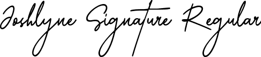 Joshlyne Signature Regular font | Mathildaine-DEMO.ttf