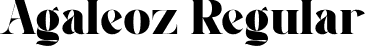 Agaleoz Regular font | Agaleoz.otf