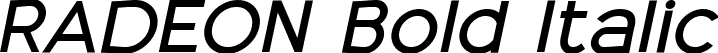 RADEON Bold Italic font | RADEON-BoldItalic.ttf