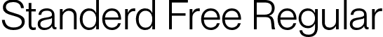 Standerd Free Regular font | Standerd-Regular.otf