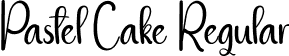 Pastel Cake Regular font | Pastel-Cake.otf