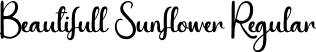 Beautifull Sunflower Regular font | Beautifull-Sunflower.otf