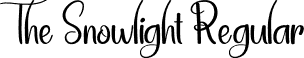 The Snowlight Regular font | The-Snowlight.otf