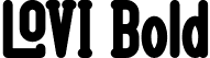 LOVI Bold font | LOVI-Bold.otf