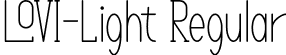 LOVI-Light Regular font | LOVI-Light.otf