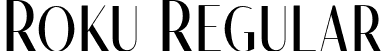 Roku Regular font | Roku-Regular.otf