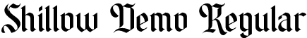 Shillow Demo Regular font | shillowdemo-1gw0m.otf