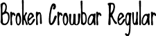 Broken Crowbar Regular font | BrokenCrowbar.otf