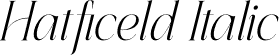 Hatficeld Italic font | Hatficeld-Italic.otf