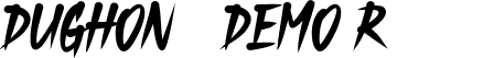 DUGHON - DEMO Regular font | Dughon-DEMO.ttf