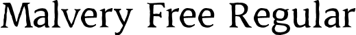 Malvery Free Regular font | MalveryFree-Regular.otf