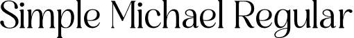 Simple Michael Regular font | Simple-Michael.otf