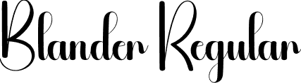 Blander Regular font | Blander.otf