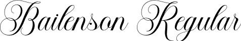 Bailenson Regular font | bailenson.otf