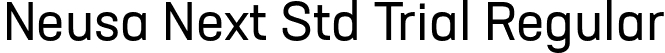 Neusa Next Std Trial Regular font | NeusaNextStdTrial-Regular.otf